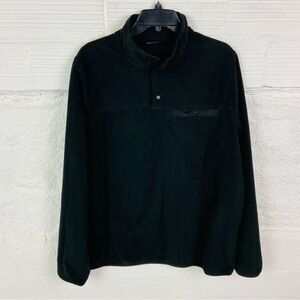 32 Degrees Dark black Fleece pull over comfy cozy sweater size large